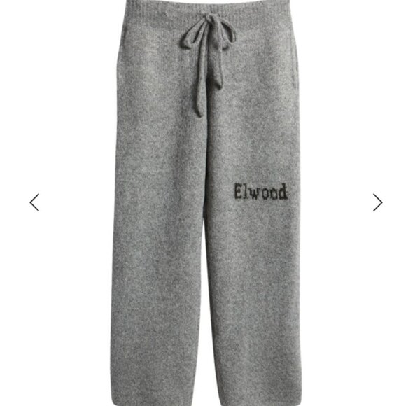 Mens ELWOOD Intarsia Logo Baggy Knit Sweatpants - Picture 10 of 15